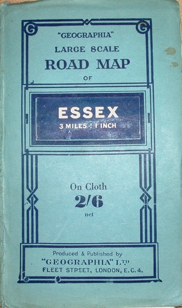 Geographia Large Scale Road Map of Essex, 1944 cover